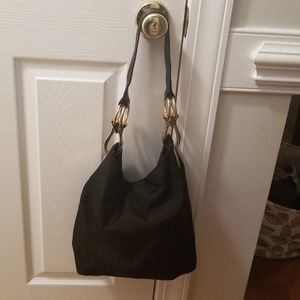 JPK Black Nylon Bucket Tote